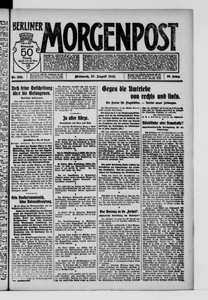 Berliner Morgenpost vom 27.08.1919