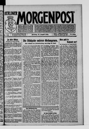 Berliner Morgenpost vom 31.08.1919