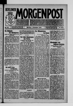 Berliner Morgenpost vom 01.09.1919