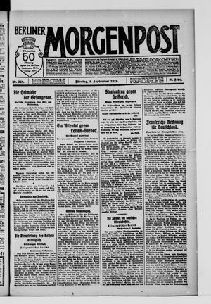 Berliner Morgenpost on Sep 8, 1919
