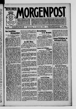 Berliner Morgenpost vom 11.09.1919