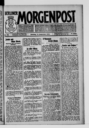Berliner Morgenpost vom 14.09.1919
