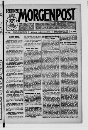 Berliner Morgenpost vom 24.09.1919