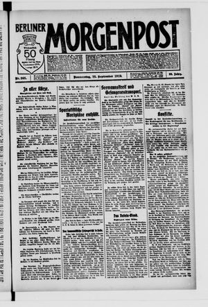 Berliner Morgenpost vom 25.09.1919