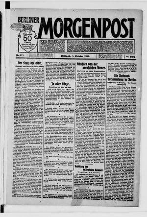 Berliner Morgenpost vom 01.10.1919
