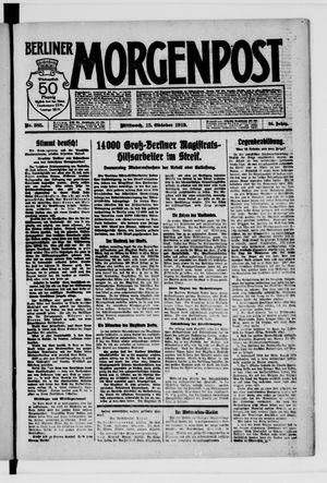 Berliner Morgenpost vom 15.10.1919