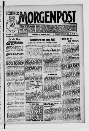 Berliner Morgenpost vom 19.10.1919