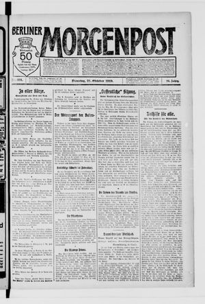 Berliner Morgenpost vom 21.10.1919