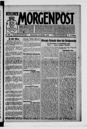 Berliner Morgenpost vom 30.10.1919