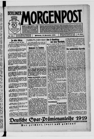 Berliner Morgenpost vom 12.11.1919