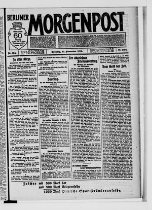 Berliner Morgenpost vom 23.11.1919