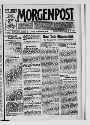 Berliner Morgenpost vom 28.11.1919