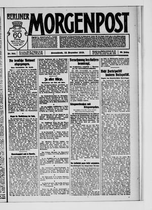 Berliner Morgenpost on Dec 13, 1919