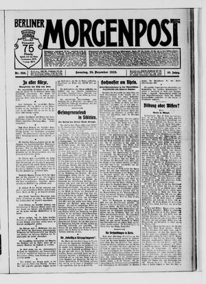 Berliner Morgenpost vom 28.12.1919