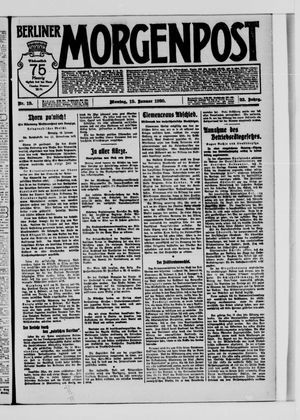 Berliner Morgenpost on Jan 19, 1920