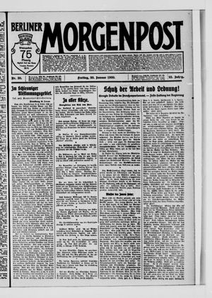 Berliner Morgenpost vom 30.01.1920