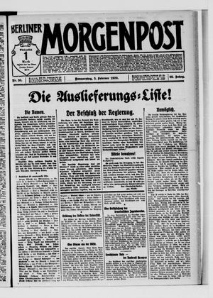 Berliner Morgenpost vom 05.02.1920