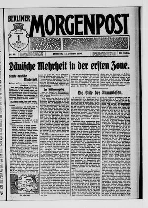 Berliner Morgenpost on Feb 11, 1920