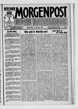 Berliner Morgenpost on Feb 19, 1920