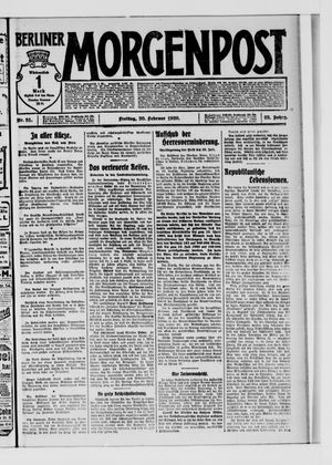 Berliner Morgenpost on Feb 20, 1920