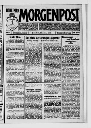 Berliner Morgenpost vom 21.02.1920