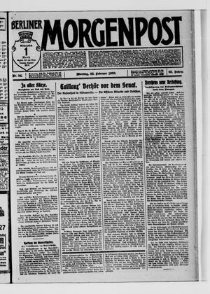 Berliner Morgenpost on Feb 23, 1920