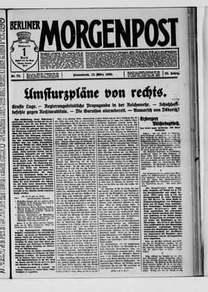 Berliner Morgenpost vom 13.03.1920