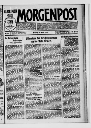Berliner Morgenpost vom 29.03.1920