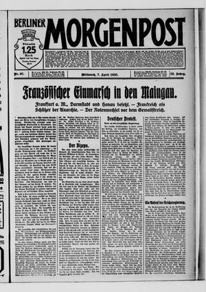 Berliner Morgenpost on Apr 7, 1920