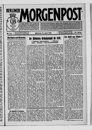 Berliner Morgenpost vom 21.04.1920