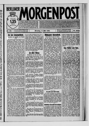 Berliner Morgenpost on May 11, 1920