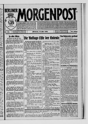 Berliner Morgenpost on May 12, 1920