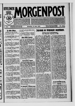 Berliner Morgenpost vom 15.06.1920