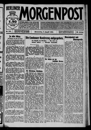 Berliner Morgenpost vom 05.08.1920