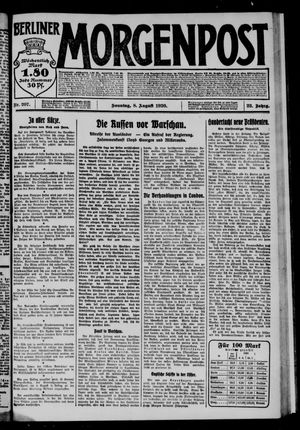 Berliner Morgenpost vom 08.08.1920