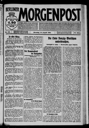 Berliner Morgenpost vom 10.08.1920