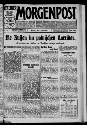 Berliner Morgenpost vom 15.08.1920