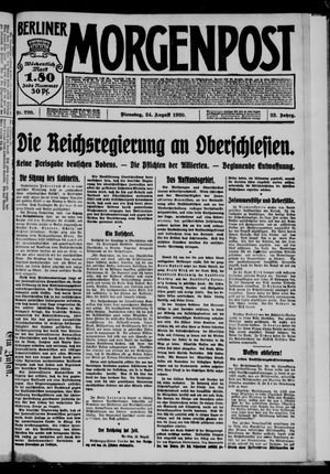 Berliner Morgenpost vom 24.08.1920