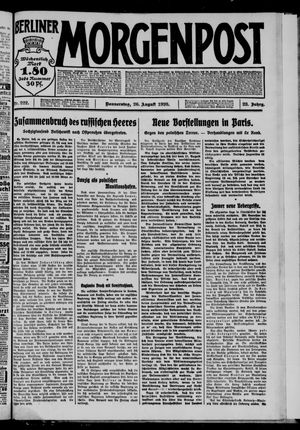 Berliner Morgenpost vom 26.08.1920
