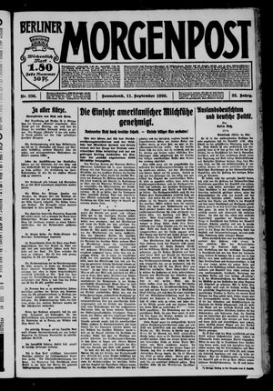 Berliner Morgenpost vom 11.09.1920