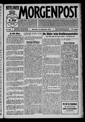 Berliner Morgenpost vom 14.09.1920