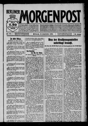 Berliner Morgenpost vom 15.09.1920