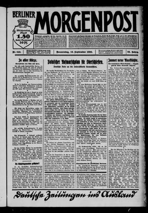 Berliner Morgenpost vom 16.09.1920