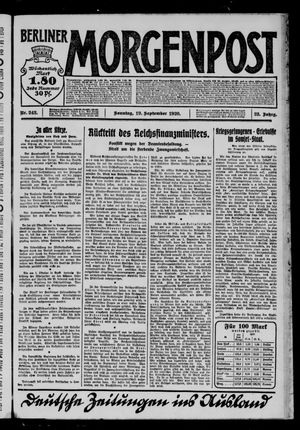 Berliner Morgenpost vom 19.09.1920