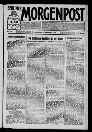 Berliner Morgenpost vom 25.09.1920