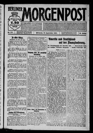 Berliner Morgenpost vom 29.09.1920
