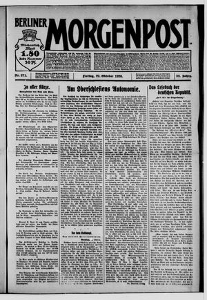 Berliner Morgenpost vom 22.10.1920