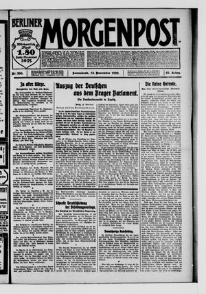Berliner Morgenpost vom 13.11.1920