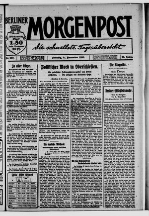 Berliner Morgenpost vom 21.11.1920