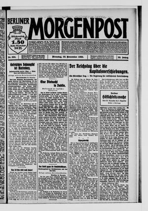 Berliner Morgenpost vom 23.11.1920
